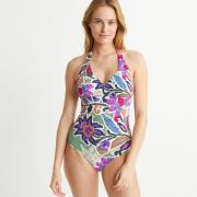 Maillot de bain 1 pièce foulard imprimé floral