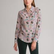 Chemise, imprimé floral, manches longues