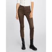 Pantalon slim enduit