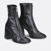 Bottines zippées en cuir Vandana