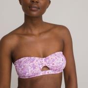 Haut de maillot de bain bandeau imprimé fleurs