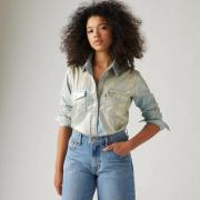 Chemise en denim, manches longues