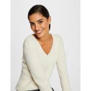 Pull col V en fine maille