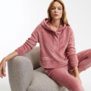 Pyjama polaire à capuche et patte de boutonnage