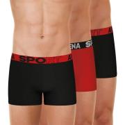 Lot de 3 boxers unis en microfibre