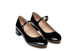 Ballerines babies vernies en cuir Floretia