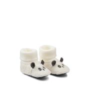 Chaussons polaire à enfiler, tête de panda