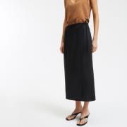 Jupe longue portefeuille droite