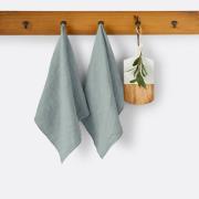 Lot de 2 torchons lin lavé Victorine