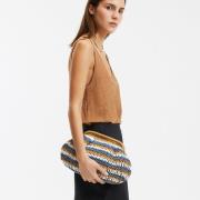 Sac bandoulière en fibres papier à bandoulière