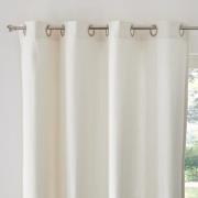 Rideau uni coton natté oeillet Panama