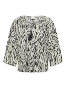 Blouse imprimée avec col à nouer