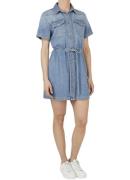 Robe en jean, manches courtes