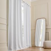 Rideau lin lavé occultant, œillets, Private