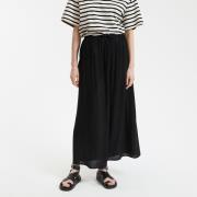 Jupon long en crépon fluide