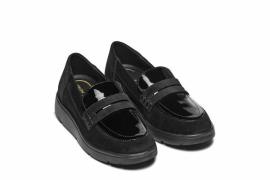 Mocassins respirants compensés en cuir Arlara