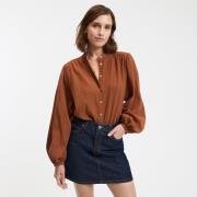 Chemise col mao, oversize, Signature LISE