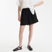 Short en gaze de coton, taille élastiquée