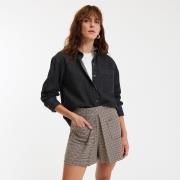 Chemise en denim pur coton, Signature MARLÈNE