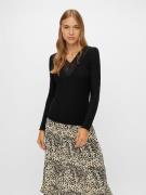 T-shirt col v manches longues