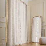 Rideau lin lavé doublé, à œillets, Private