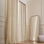 Rideau lin lavé doublé anneaux, Private