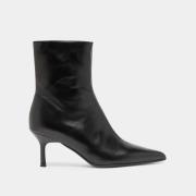 Bottines talons aiguilles en cuir, Diem