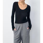 Tee shirt col rond manches longues MASSACHUSETTS