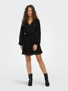 Robe encolure v, imprimé floral