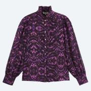 Blouse imprimée à manches longues, LYRIC