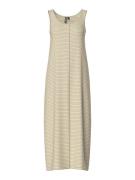 Robe longue à rayures, boutonnée