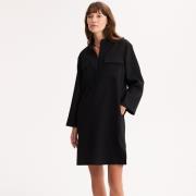 Robe droite, courte, polyviscose stretch