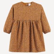 Robe manches longues en molleton, motif léopard